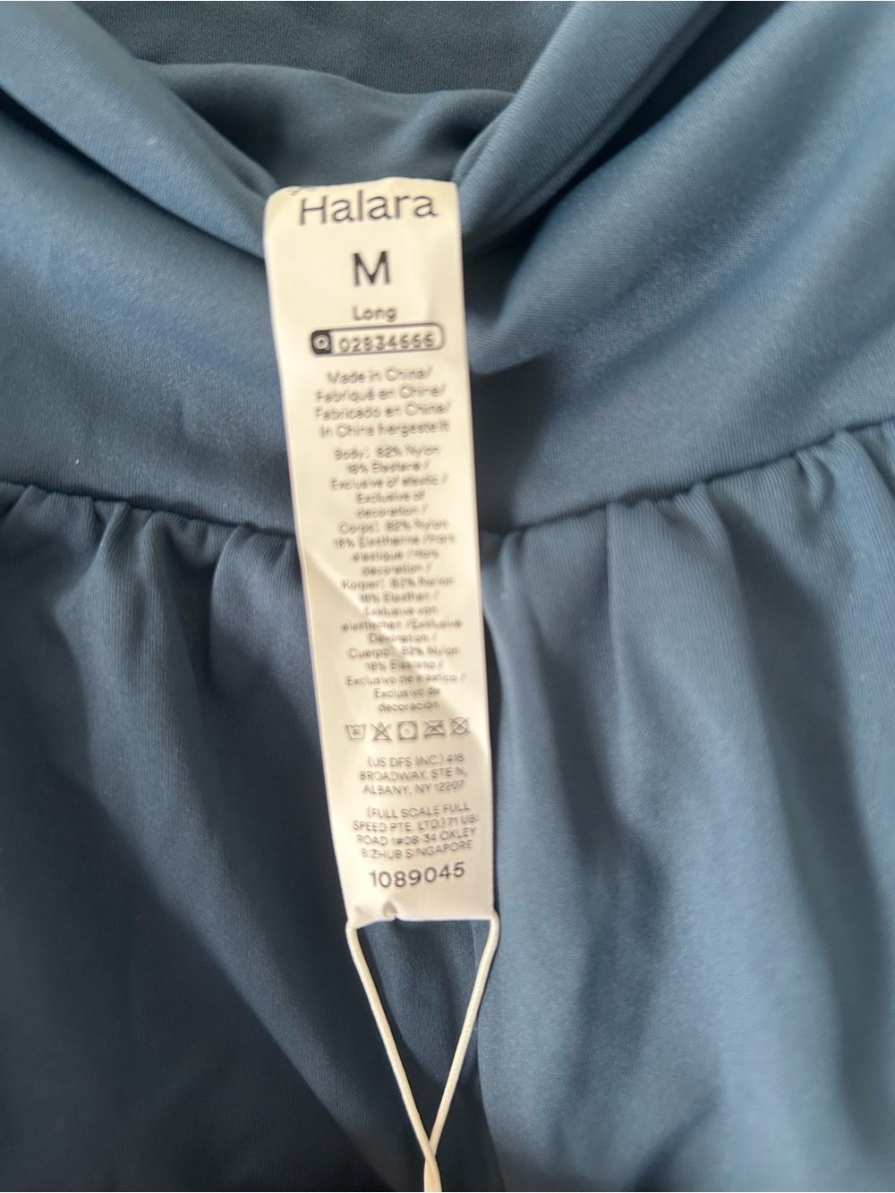 HALARA High-Waist Athletic Shorts in Slate Blue - Picture 3 of 3
